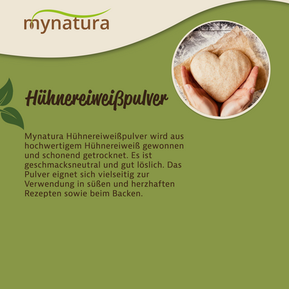 Mynatura Hühnereiweißpulver – Im Beutel 1kg