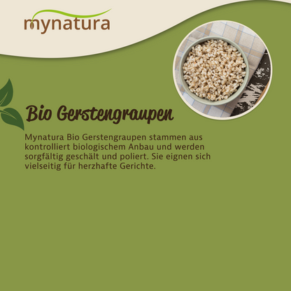 Mynatura Bio Gerstengraupen - 1000g in verschiedenen Größen
