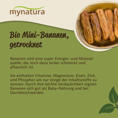 Mynatura Bio Getrocknete Mini-Bananen - (1000g)
