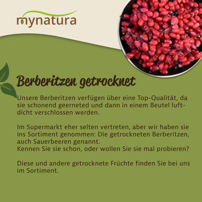 Mynatura getrocknete Berberitzen – 1Kg