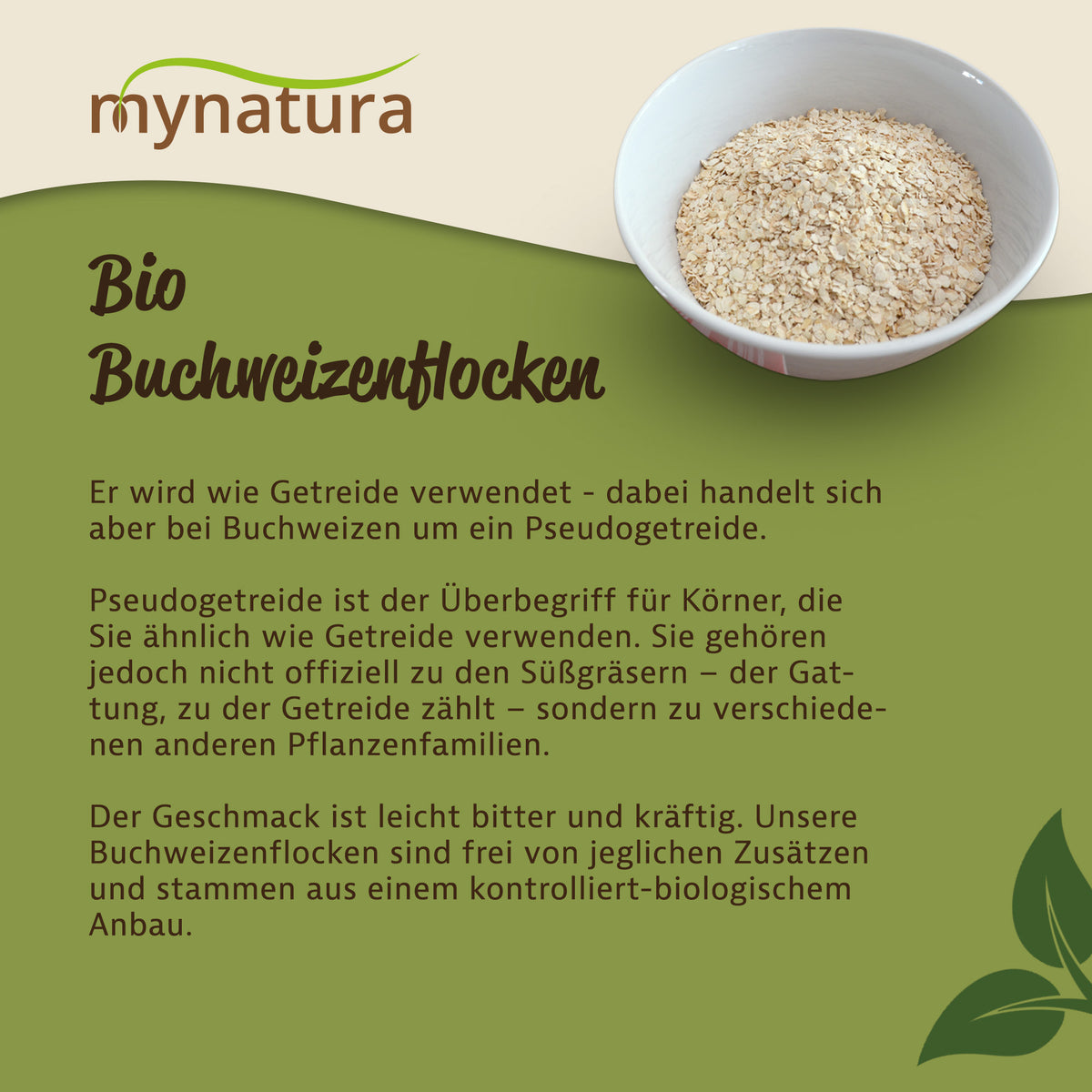 Mynatura Bio Buchweizenflocken - 3kg — Abbildung 3