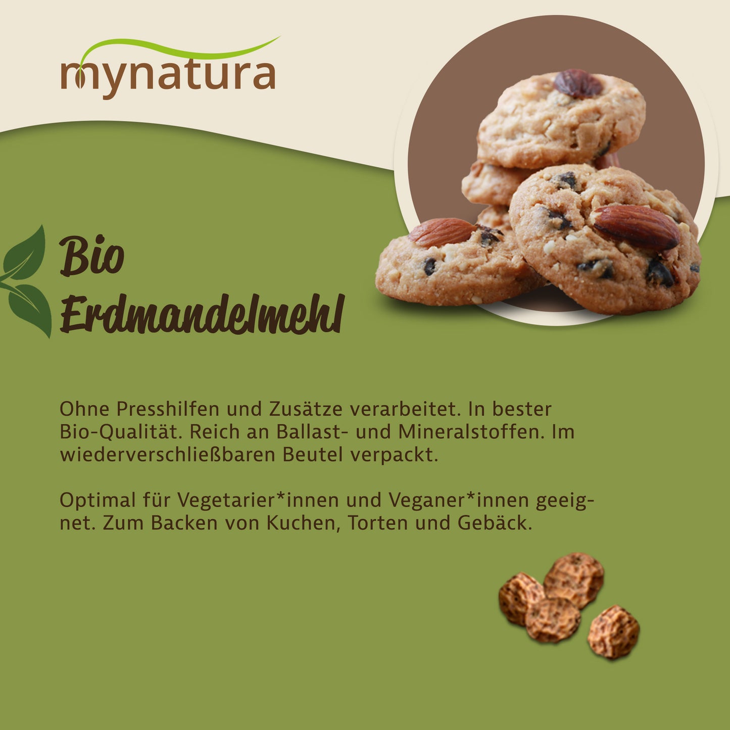 Mynatura Bio Erdmandelmehl - 1000g