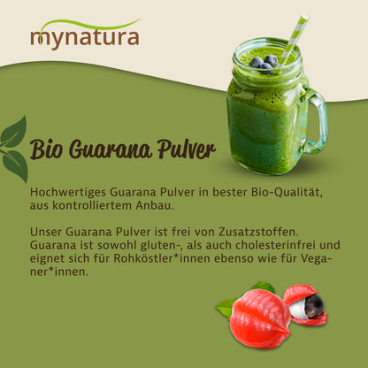 Mynatura Bio Guarana Pulver – 250g
