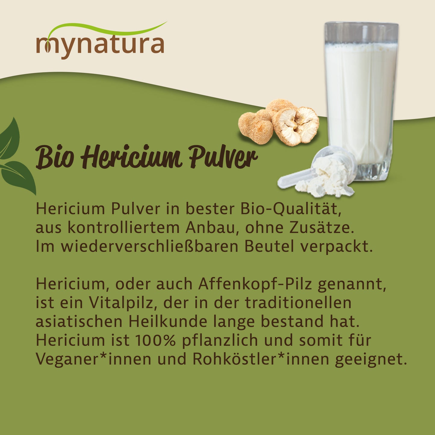 Mynatura Bio Hericium Pulver - 200g