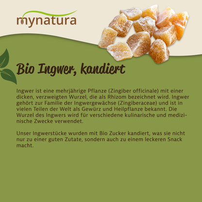 Mynatura Kandierter Bio Ingwer - 1000g