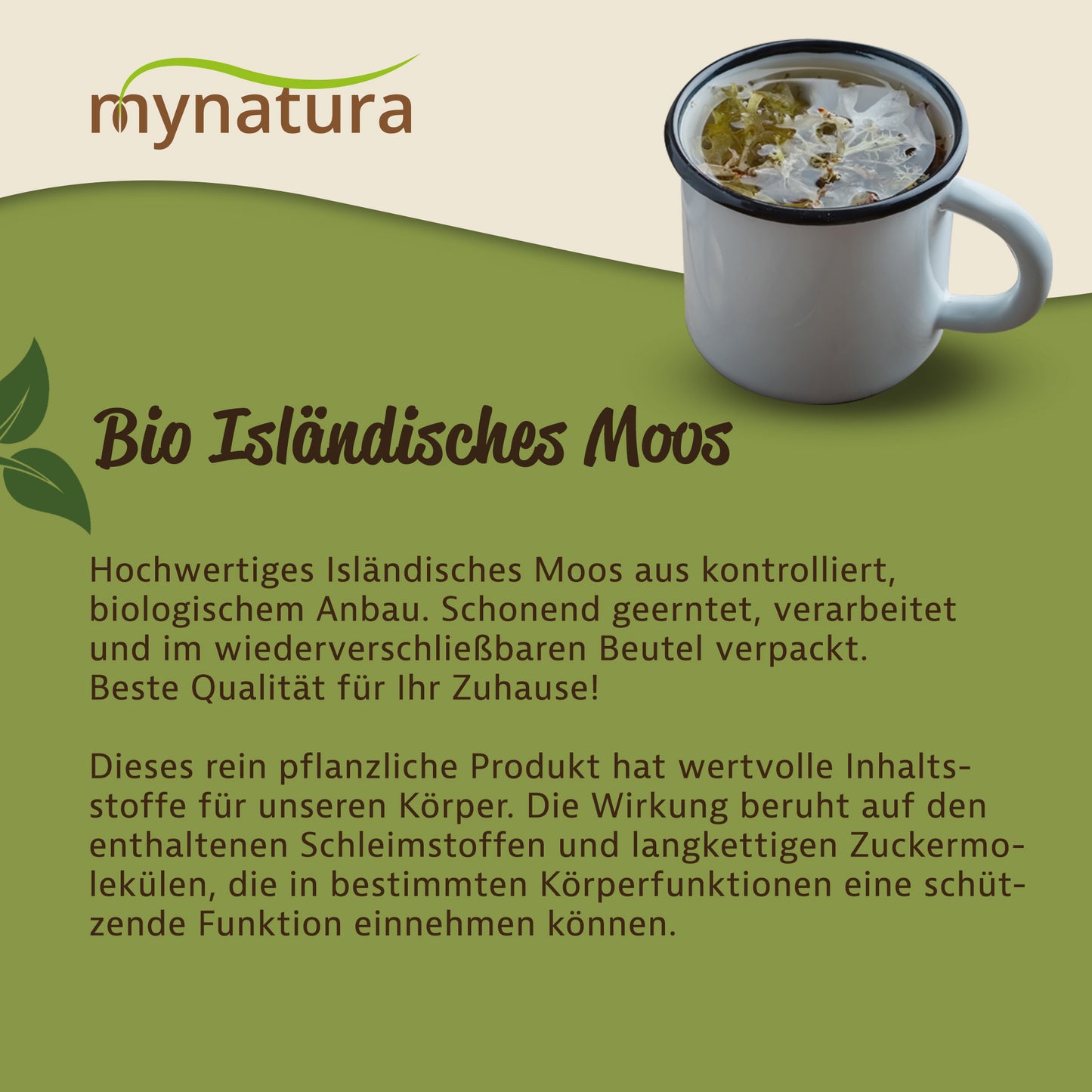 Mynatura Bio Isländisches Moos getrocknet – in verschiedenen Größen