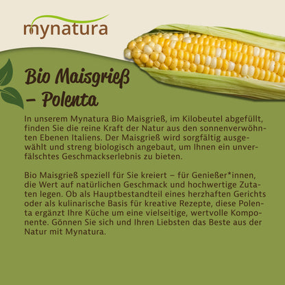 Mynatura Bio Maisgrieß - Polenta -   in verschiedenen Größen