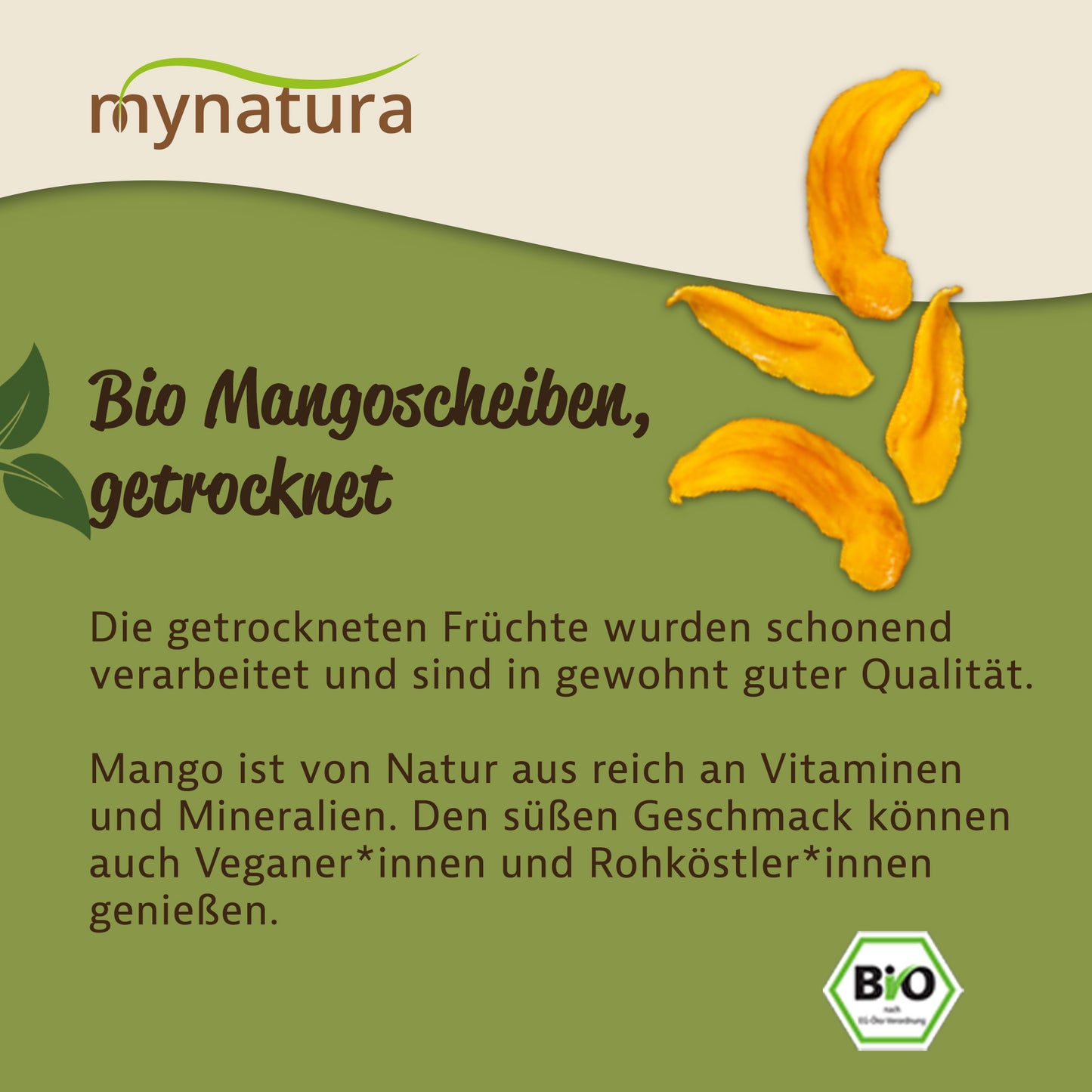 Mynatura getrocknete Mangoscheiben – 1000g