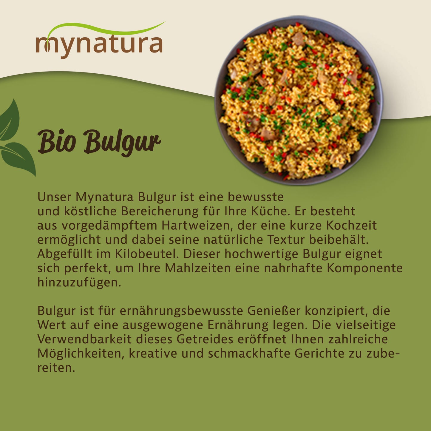 Mynatura Bio Bulgur – 1000g Beutel