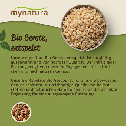Mynatura Bio Gerste entspelzt -  in verschiedenen Größen