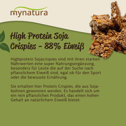 Mynatura Soja Protein Crispies – 88 % pflanzliches Eiweiß - 1000g