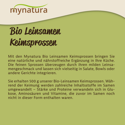 Mynatura Leinsamen Keimsprossen - 500g