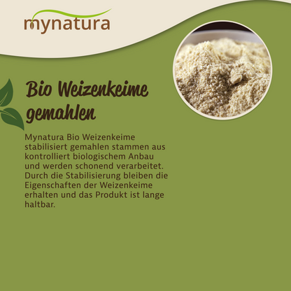 Mynatura Bio Weizenkeime stabilisiert gemahlen 1kg