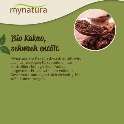 Mynatura Bio Kakaopulver schwach entölt – in verschiedenen Größen