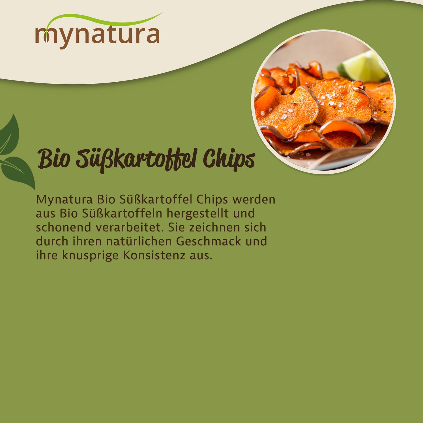 Mynatura Bio Süßkartoffelchips – im Beutel 200g
