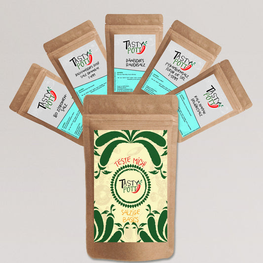 Tasty Pott Salzige Basics - 5x 30g Probiergröße - Salze