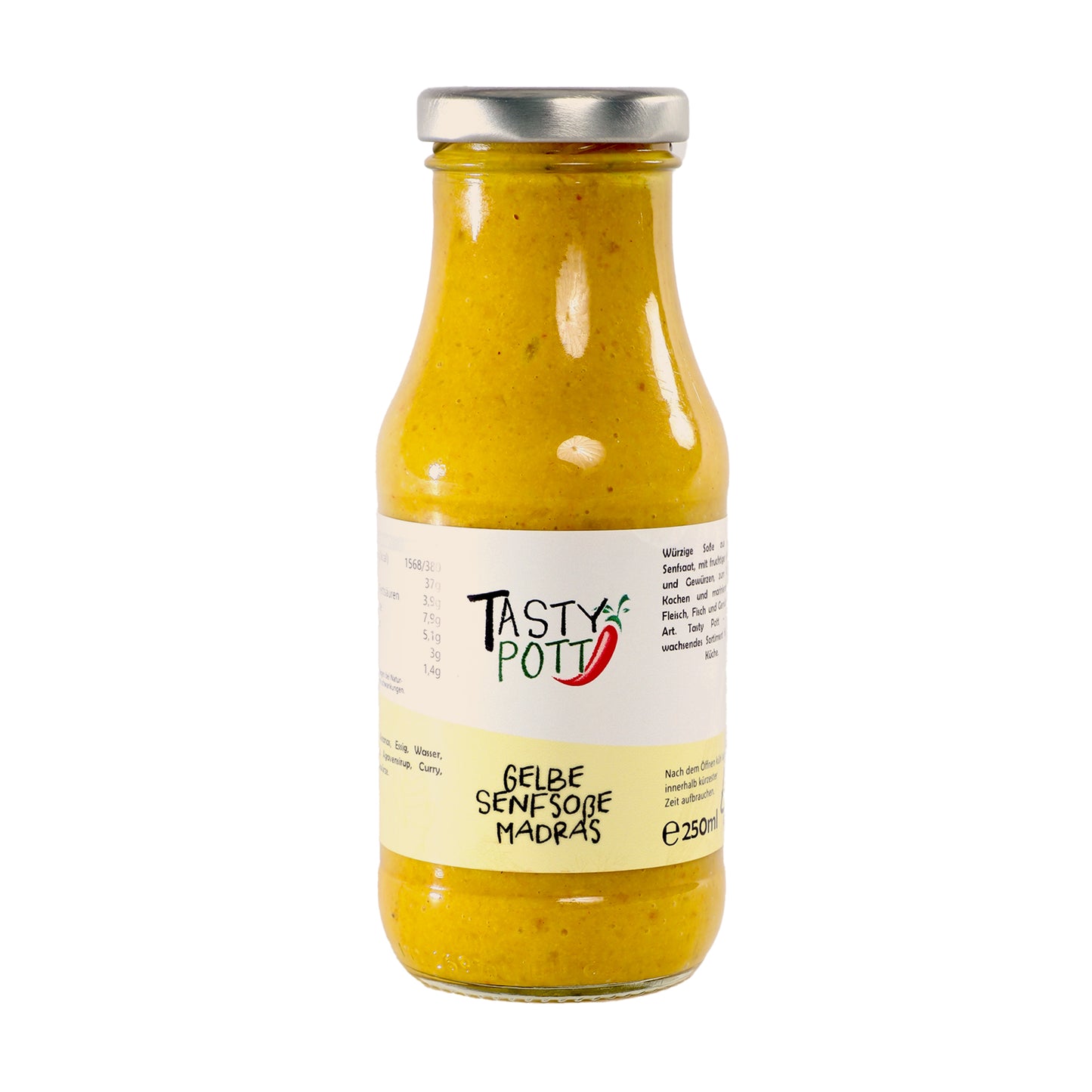 Tasty Pott Gelbe Senfsoße Madras ab 250ml Flasche