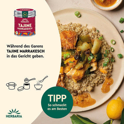 Herbaria Bio Tajine Marrakesch Marokkanische Mischung 90 g