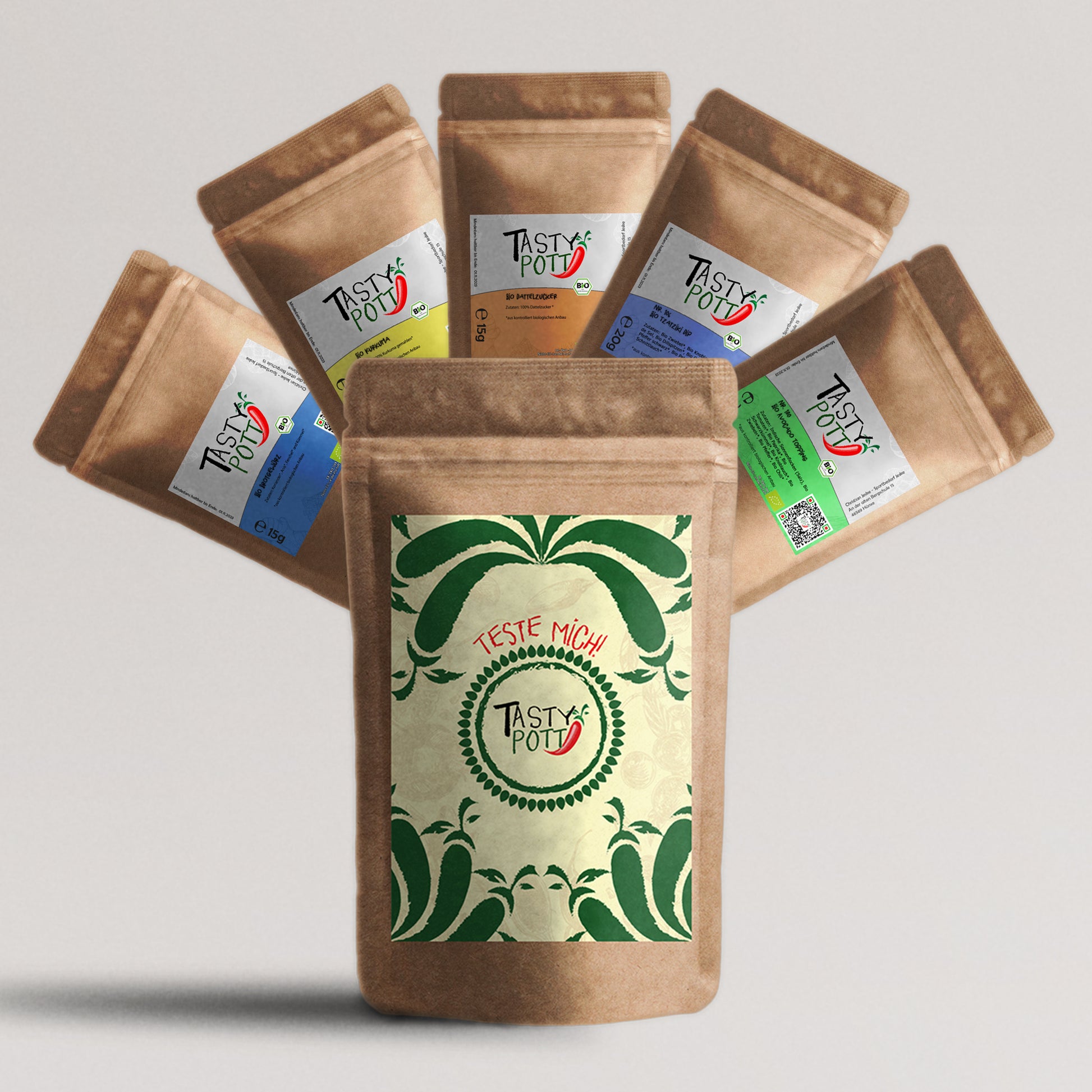 Teste mich! Bio Gewürzproben Set | Tasty Pott - fit and life shop