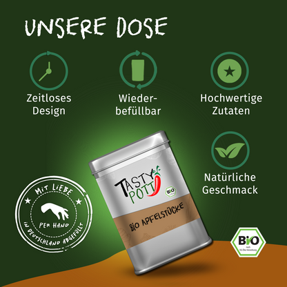 Tasty Pott Bio feine Apfelstücke - im Beutel
