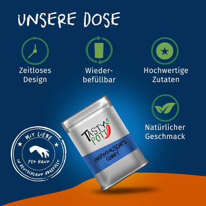 Tasty Pott Orientalisches Curry -  Currymischung - 75g Dose
