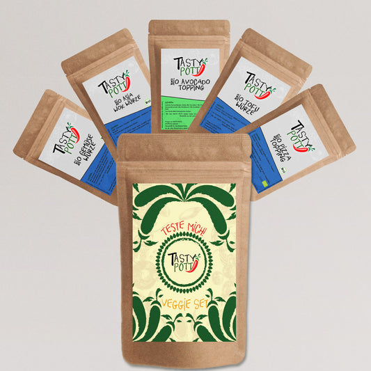 Tasty Pott Bio Veggie Set - 5x 30g Probierpaket - Gewürzmischungen