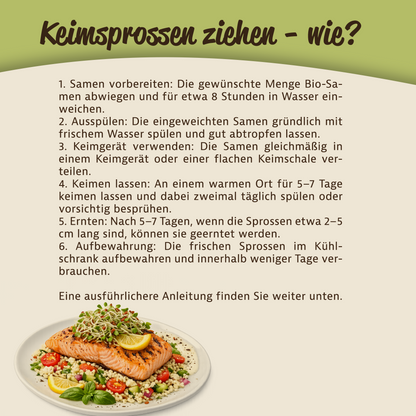 Mynatura Leinsamen Keimsprossen - 500g