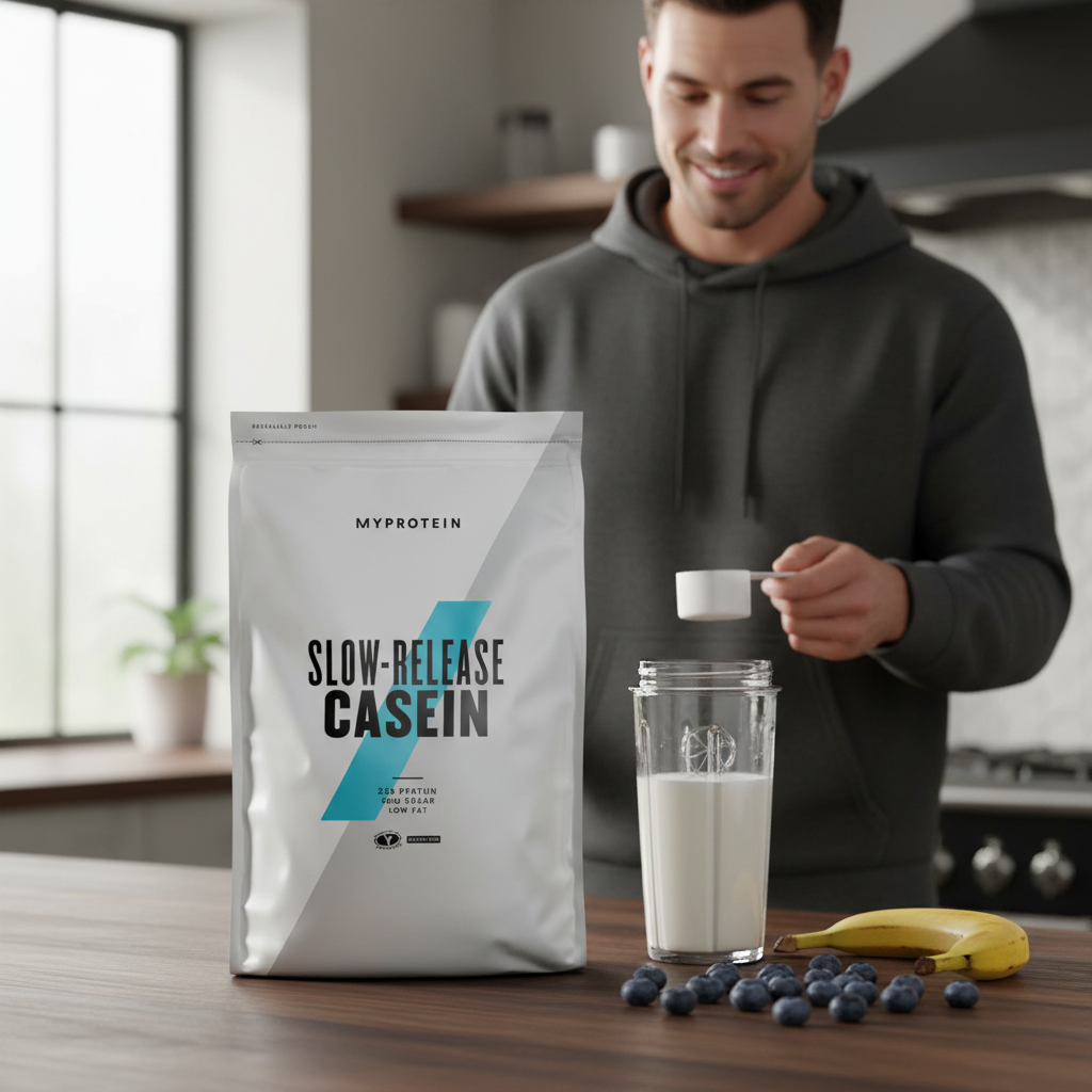 AI Photoshoot — Myprotein Micellar Casein (1000g Beutel) lifestyle cover