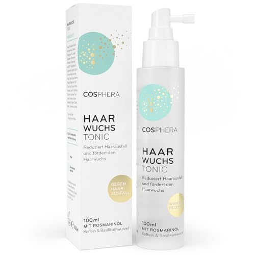 COSPHERA Haar Tonikum mit Rosmarinöl – Produkt und Originalverpackung