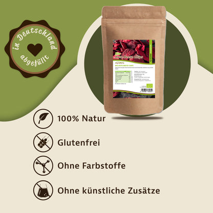 Mynatura Bio Rote Beete Chips – 200g Beutel — Abbildung 2