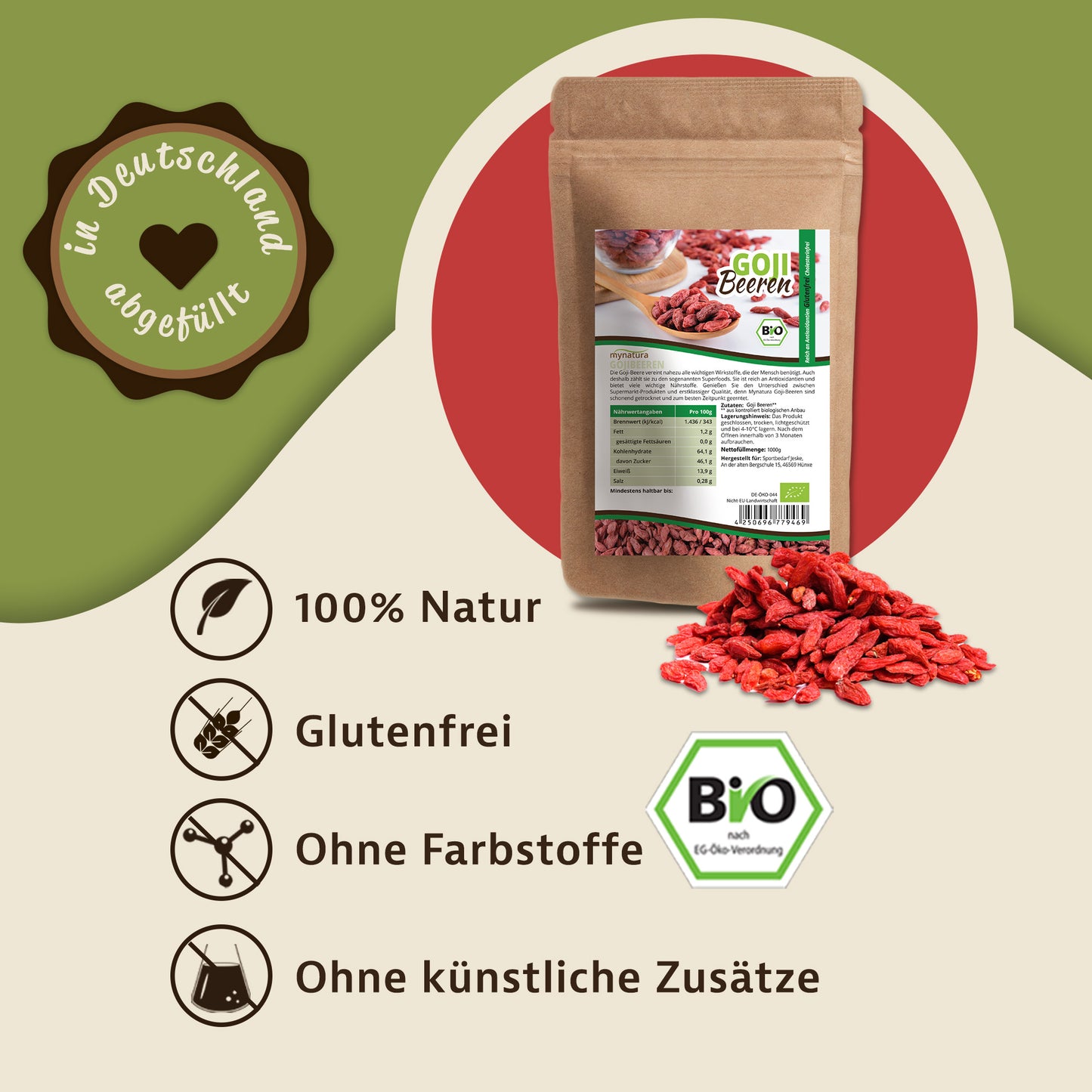 Mynatura Bio Gojibeeren - 1000g
