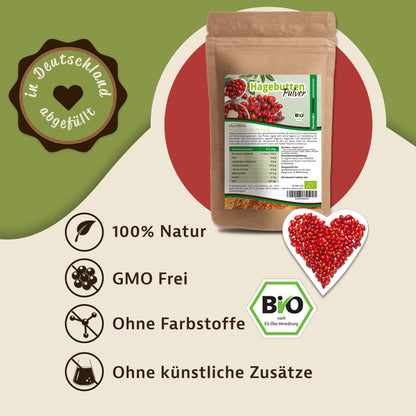Mynatura Bio Hagebuttenpulver - 1000g