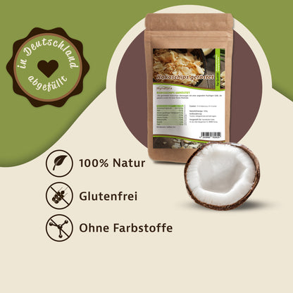 Geröstete Kokoschips von Mynatura – Knuspriger Bio‑Snack aus 100 % Kokosnuss - fit and life shop