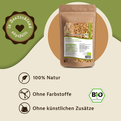 Mynatura Bio Gerste entspelzt -  in verschiedenen Größen