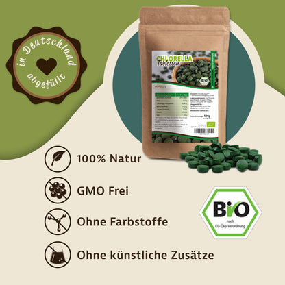 Mynatura Bio Chlorella Tabletten – 500g