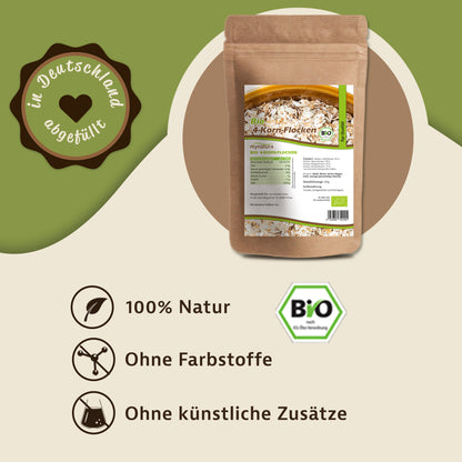 Mynatura Bio 4 Korn Flocken - Getreideflocken in verschiedenen Größen