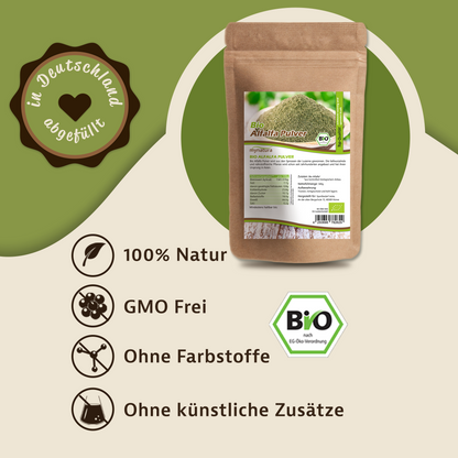 Mynatura Bio Alfalfa Pulver - (500g)