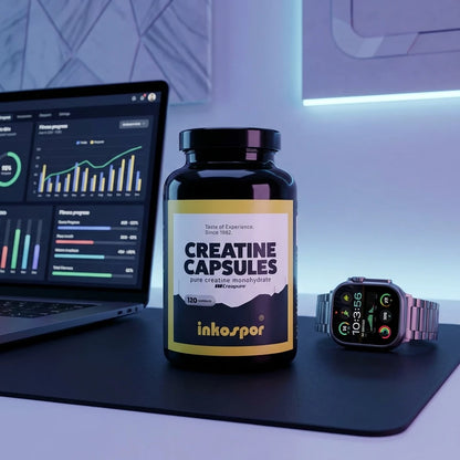 Inko X-treme Creatine Kapseln – 120 Kapseln Dose - Creapure Kreatin, vegan, leicht dosierbar