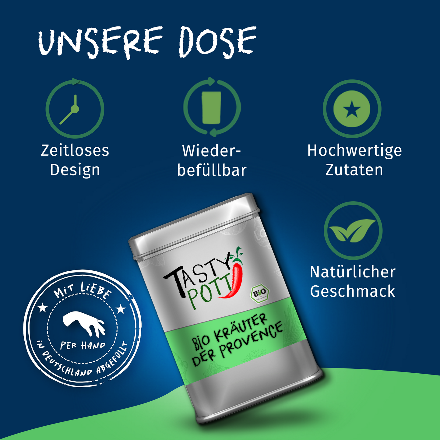 Tasty Pott Bio Kräuter der Provence - 55g Dose