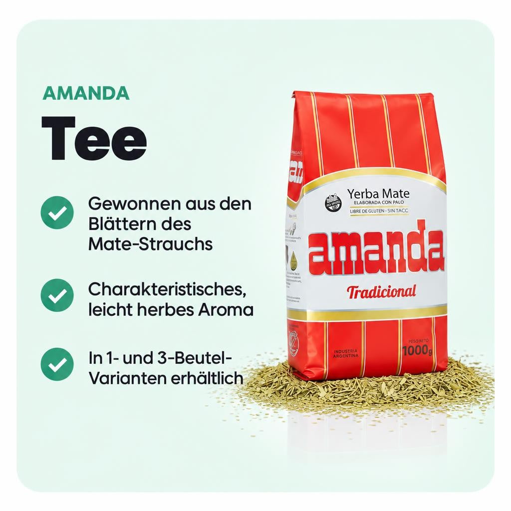 Traditioneller Mate Tee mit charakteristischem, leicht herben Aroma.