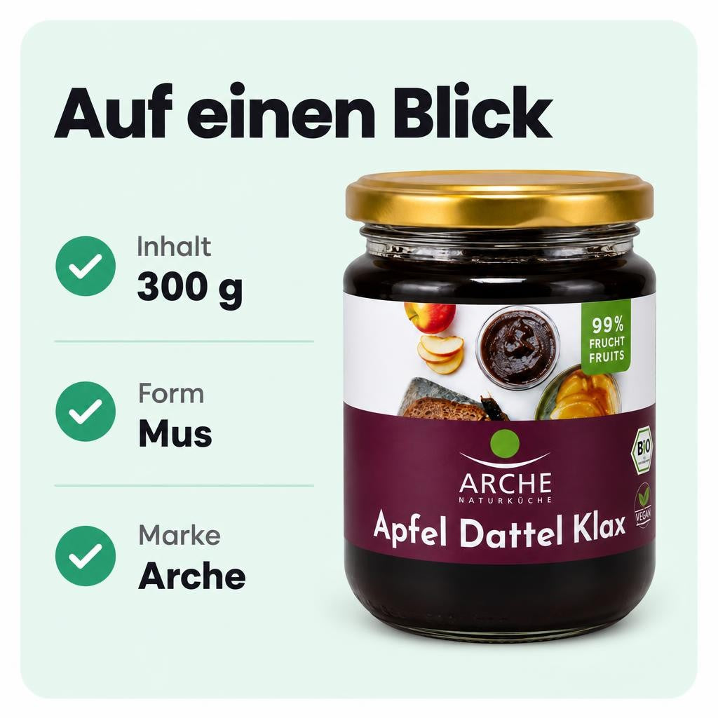 Arche Bio Dattel-Apfel-Kraut Apfel-Dattel-Klax - 330ml – Bild 3