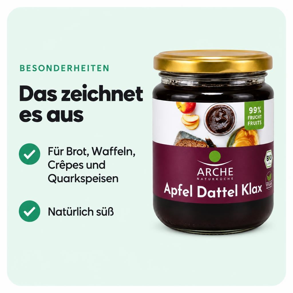 Arche Bio Dattel-Apfel-Kraut Apfel-Dattel-Klax - 330ml – Bild 5