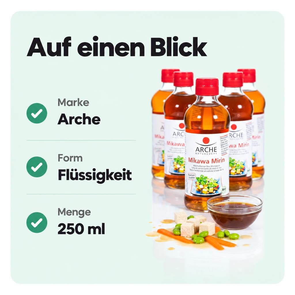 Traditionelle Reiswein-Würzsoße mit fein abgestimmtem Geschmack.