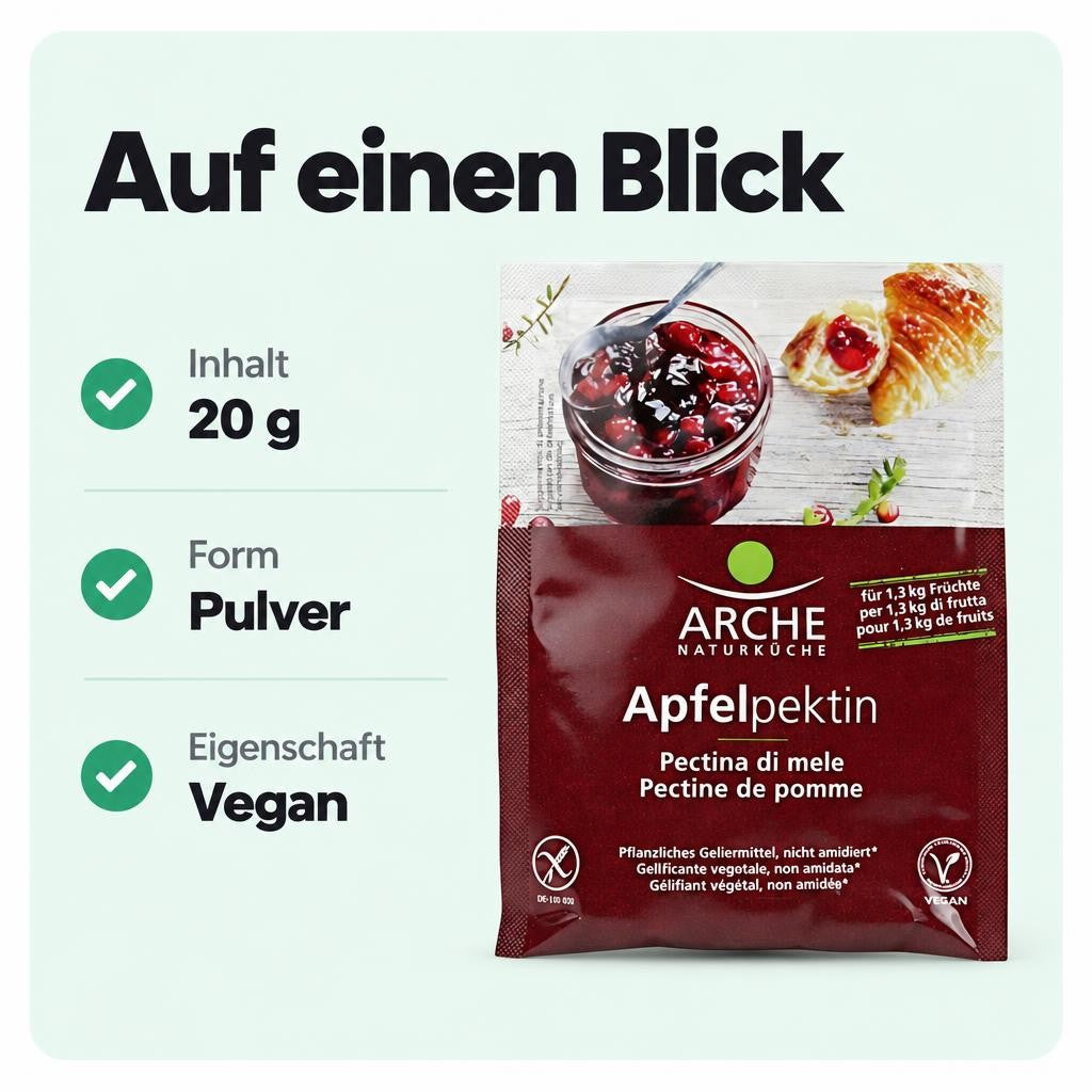 Arche Naturküche Bio Apfelpektin 20g – Bild 3