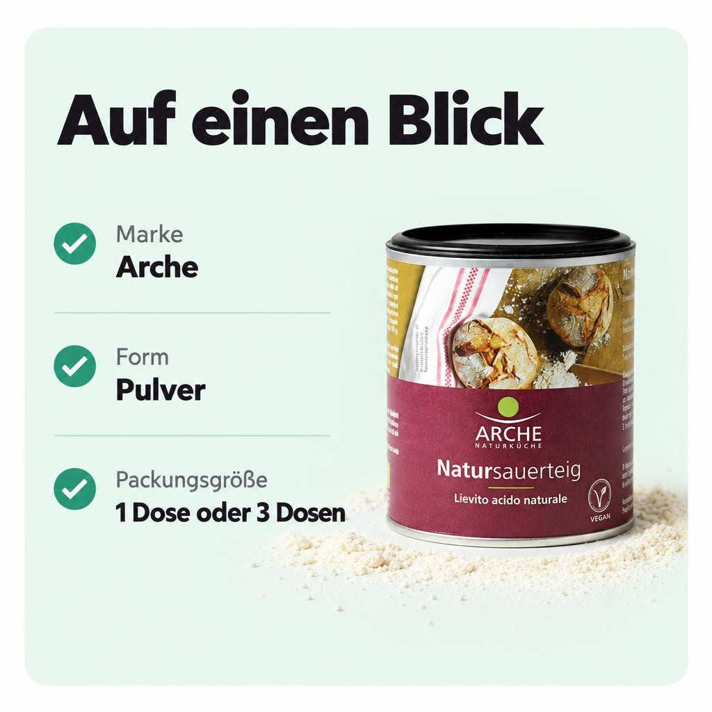 Arche Natursauerteig Bio Backzutat – Bild 3