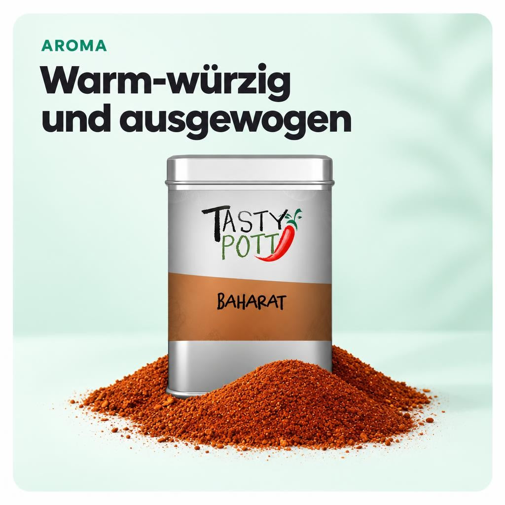 Tasty Pott Baharat - orientalische Gewürzmischung - 70g Dose – Bild 4