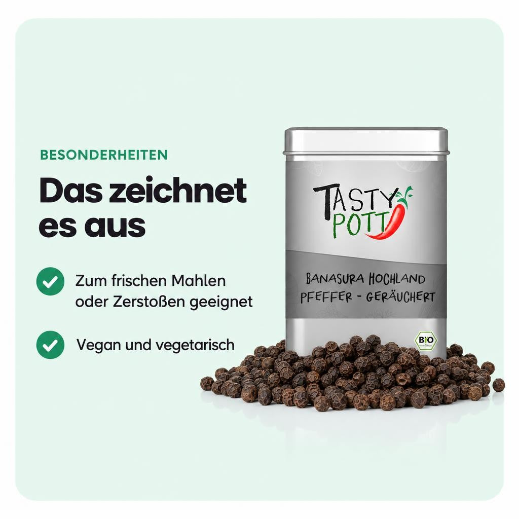 Tasty Pott Banasura Pfeffer - 80g Dose – Bild 5