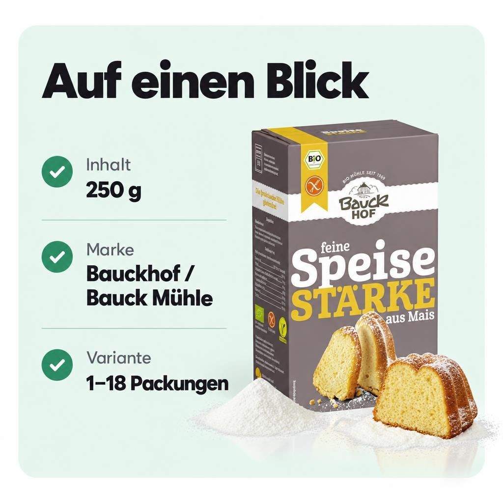 Bauckhof Bio Speisestärke (Mais) 250g – Bild 3