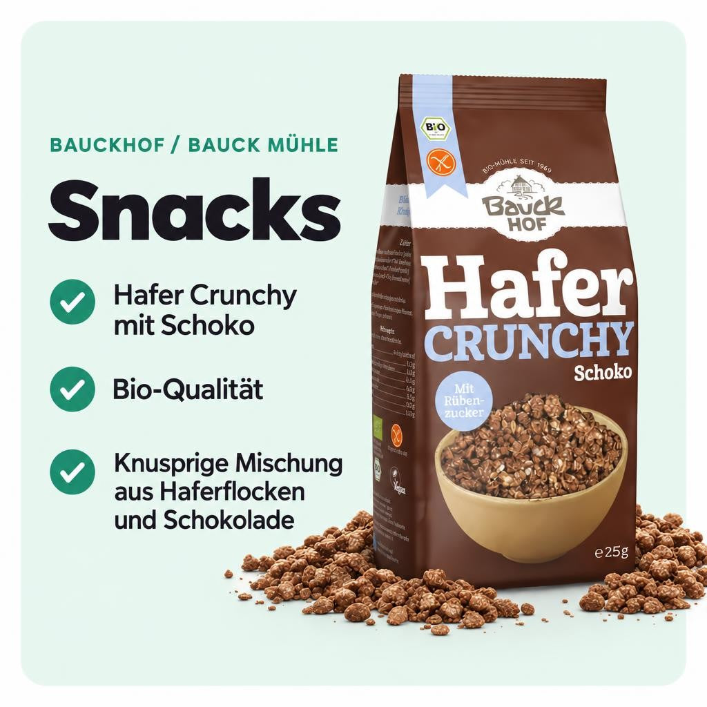 Bauckhof Bio Hafer Crunchy Schoko – Bild 2