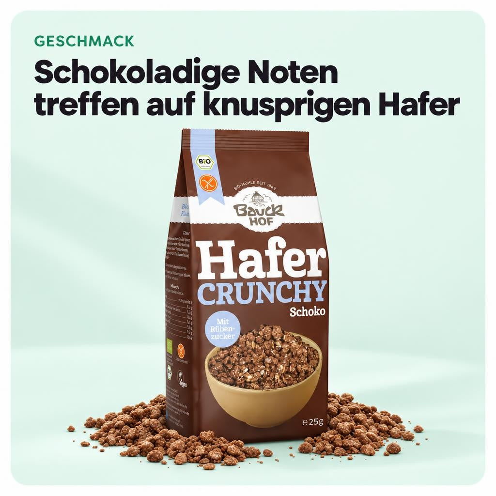 Schokoladige Noten treffen auf knusprigen Hafer